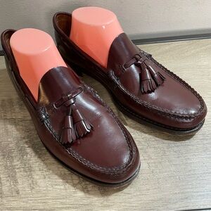 CLASSIC! Men's GH BASS & Co. WEEJUNS Cordovan Leather TASSEL Loafers SHOES 9.5